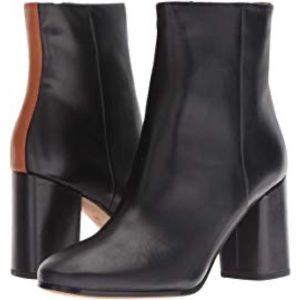 DVF Black and Tan Robyn boot